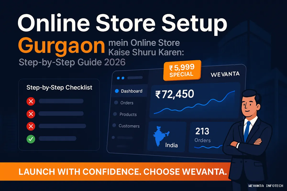 Step-by-step guide to starting an online store in Gurgaon in 2026