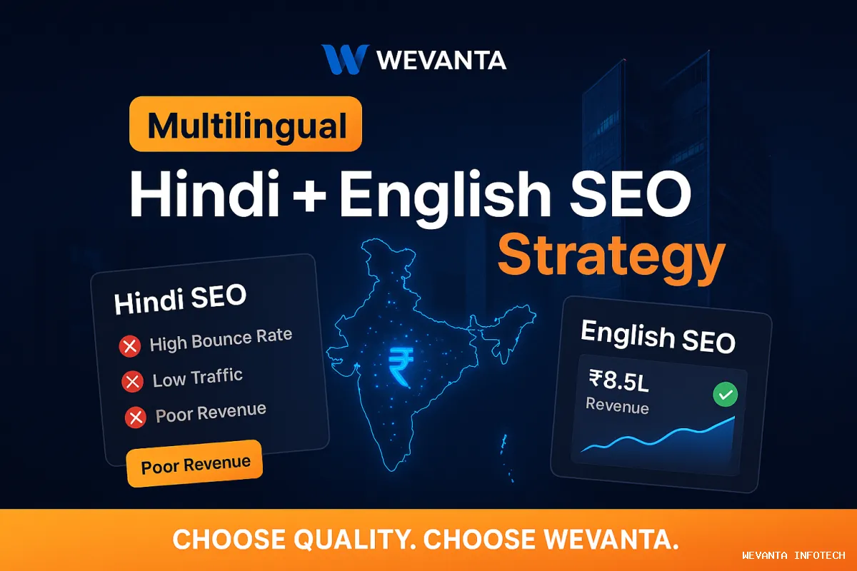Multilingual website strategy for Gurgaon companies in Hindi and English.
