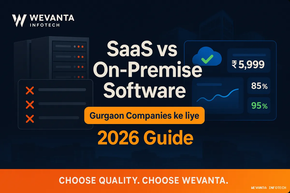 Comparison between SaaS and on-premise software for Gurgaon companies in 2026